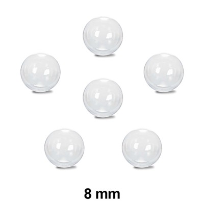 Opaalcel 8 mm. 6 stuks.