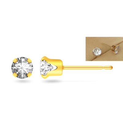 Tachyon oorknoopjes verguld