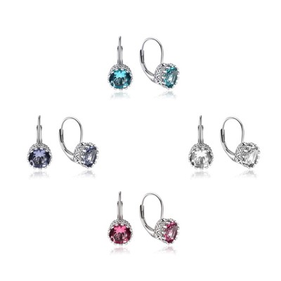 Tachyon zirkonia leverback oorbellen