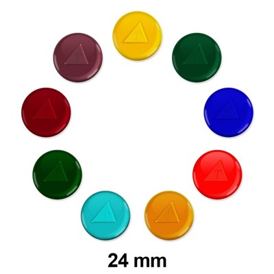 Glascel kleur - 24 mm.