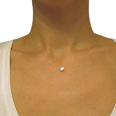 'Zwevende' zirkonia hanger